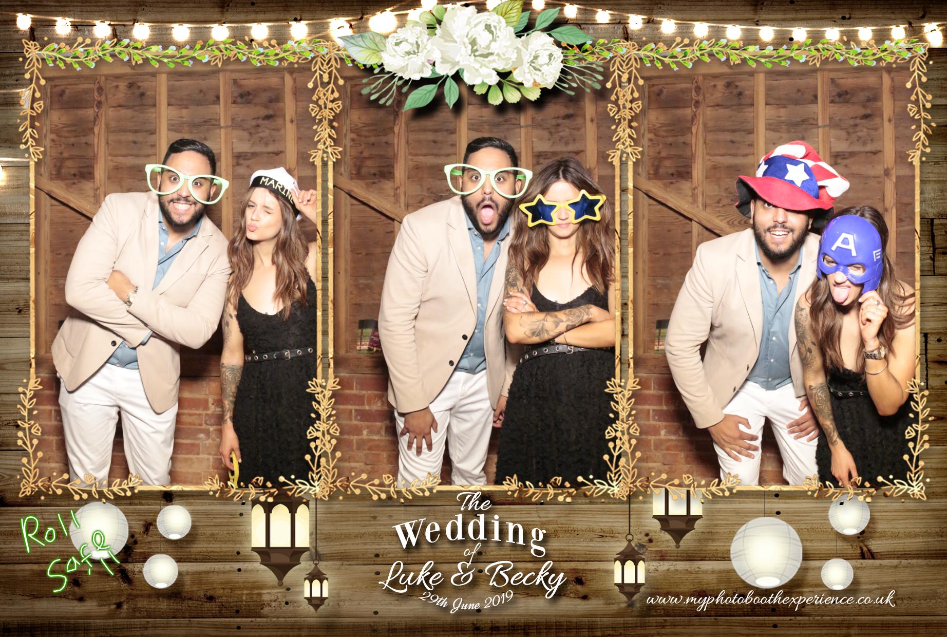 Luke & Becky's Wedding | View more photos from the event at gallery.myphotoboothexperience.co.uk/u/MyPhotoBoothExperienceLtd/Luke-Beckys-Wedding